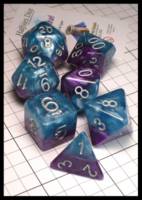 Dice : Dice - Dice Sets - Halfsies Psionic Combat Violet and Cyan  GKG 235 - JA Collection Feb 2024